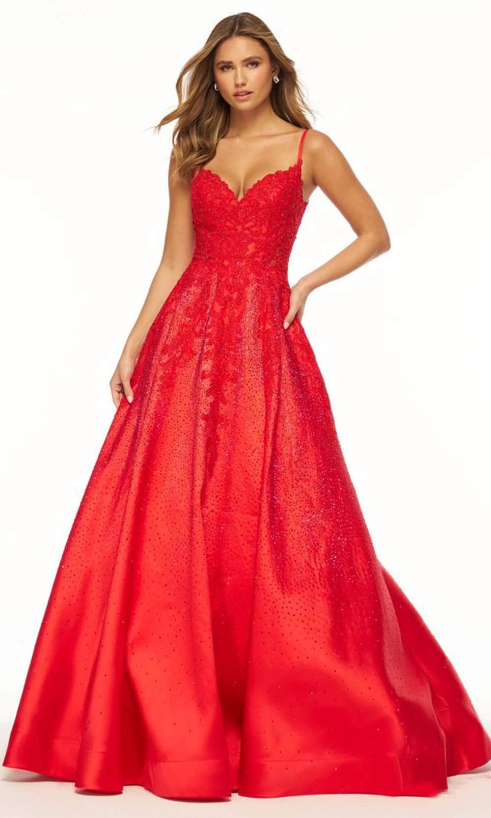 Sherri Hill 56183 - V-Neck A-Line Ball Gown
