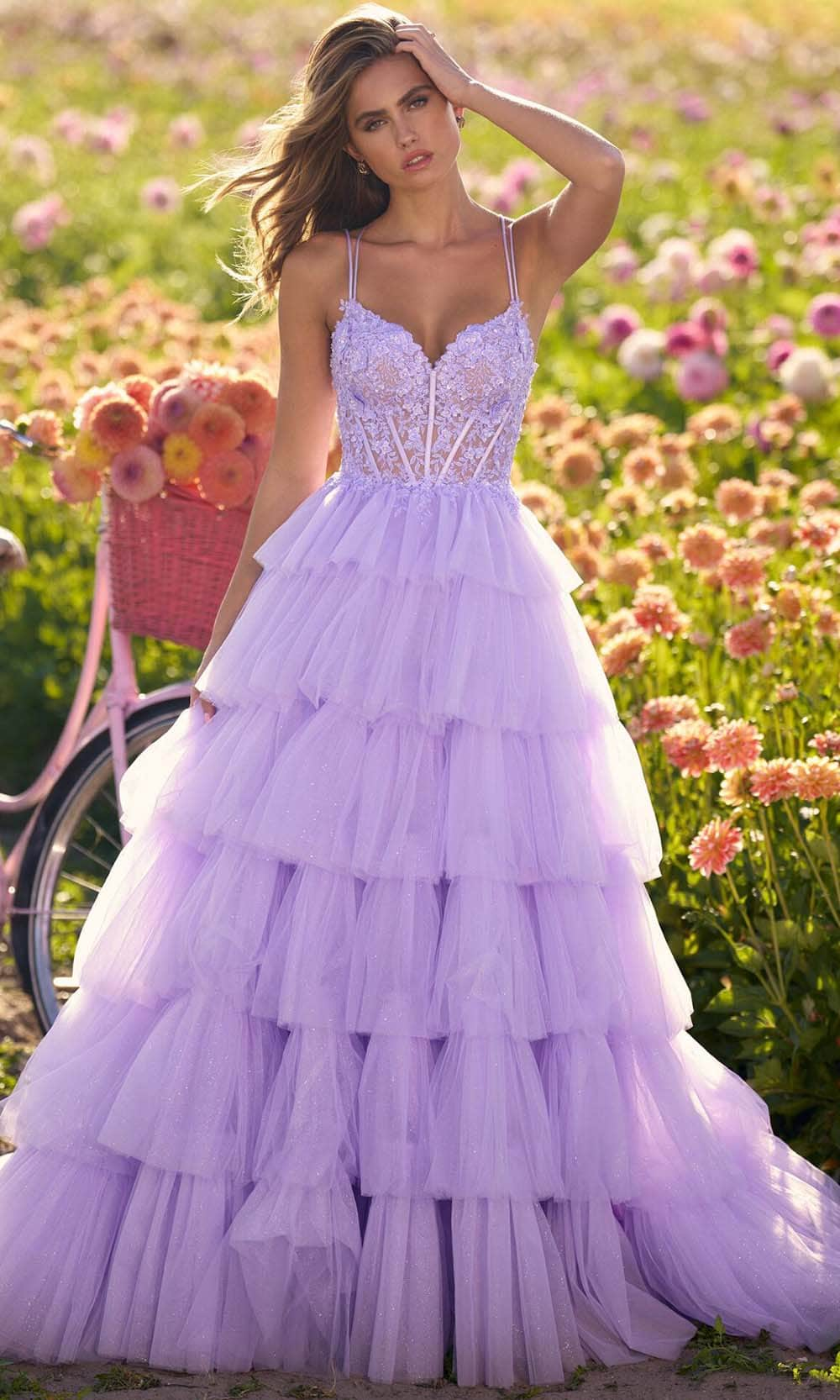 Sherri Hill 56192 - Corset Tulle Ballgown
