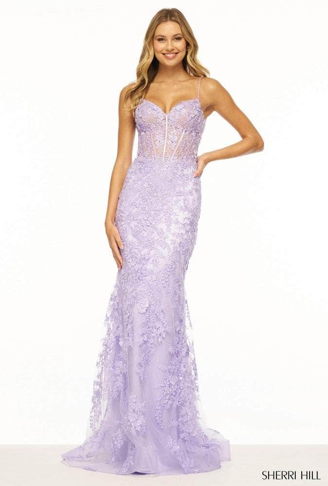 Sherri Hill 56252 - Lace Sleeveless Gown
