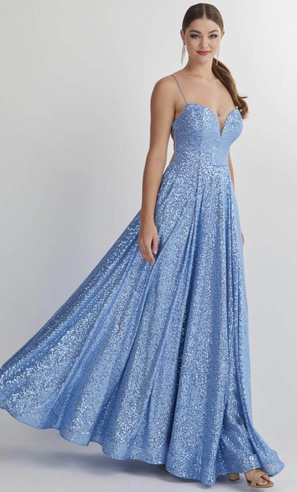 Studio 17 Prom 12900 - Sleeveless A-line Evening Gown
