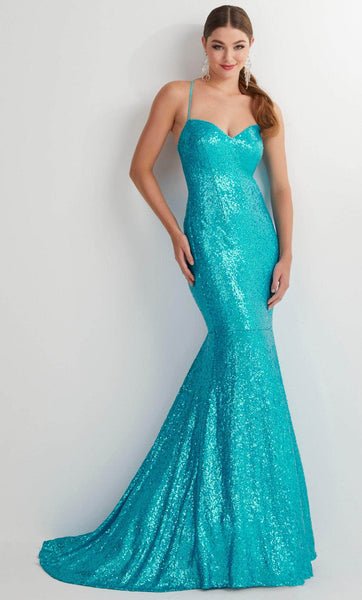 Sophisticated Sequined Back Zipper Sweetheart Floor Length Sleeveless Natural Waistline Mermaid Prom Dress