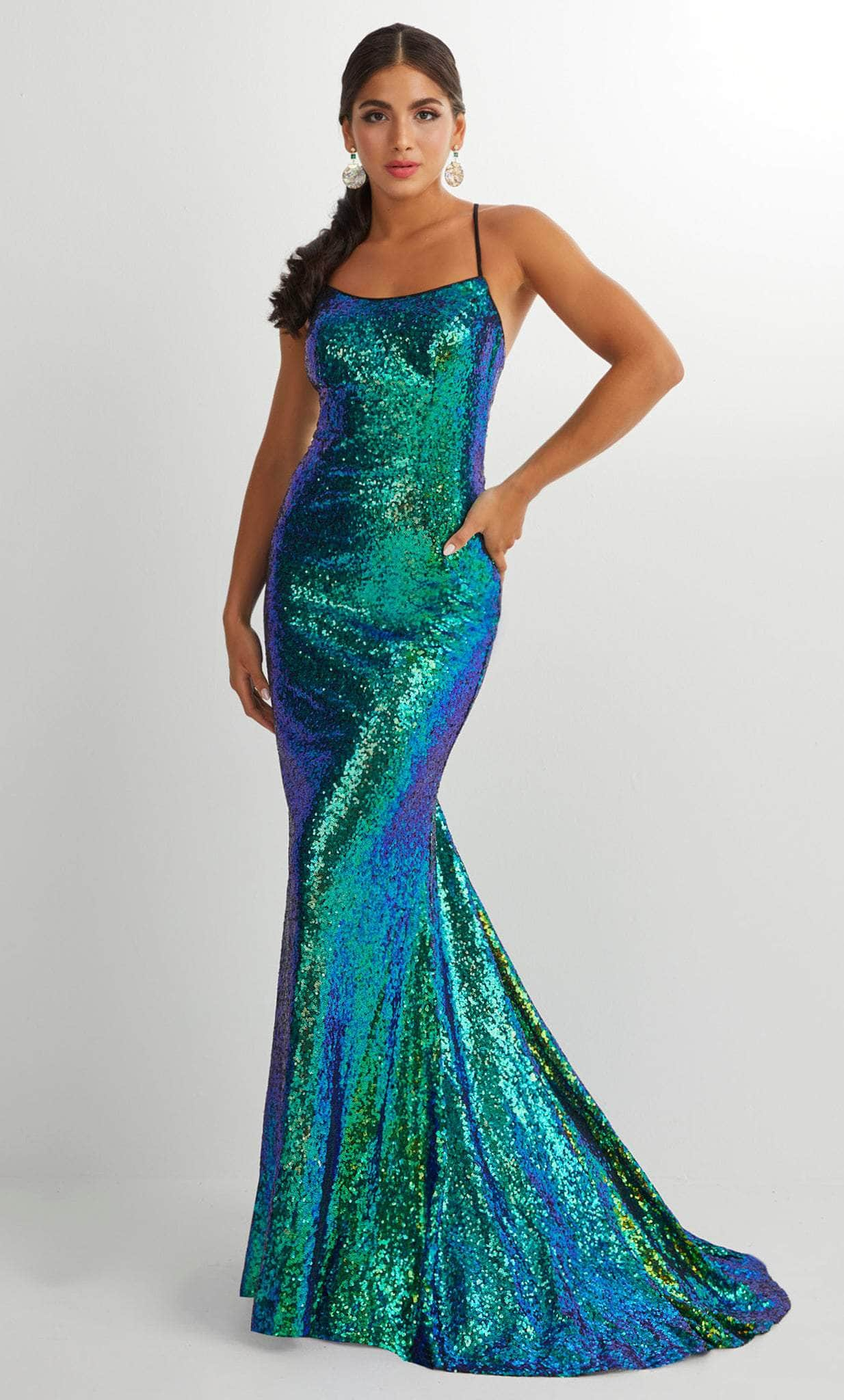 Studio 17 Prom 12914 - Sleeveless Scoop Neck Evening Gown
