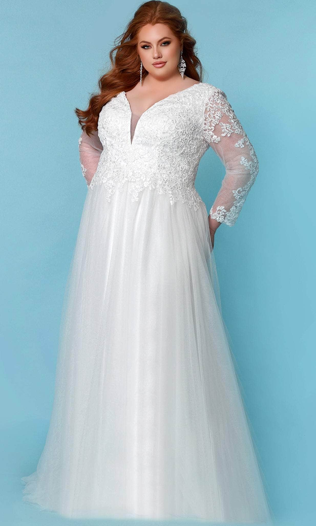 Sydney's Closet Bridal SC5271 - Long Sleeve A-line Bridal Dress
