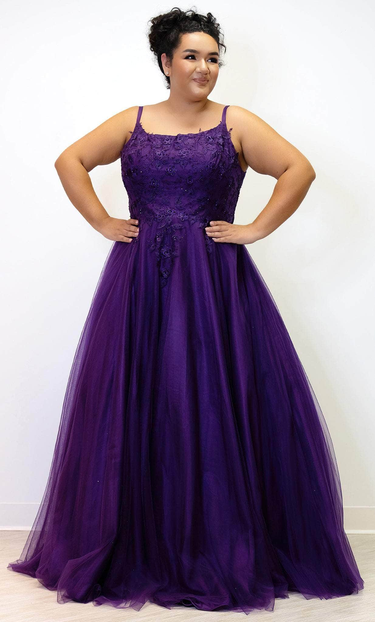 Sydney's Closet SC7357 - Sleeveless Embroidered Formal Gown
