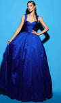 A-line Hidden Back Zipper Corset Natural Waistline Sweetheart Floor Length Taffeta Evening Dress