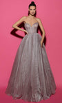 Strapless Sweetheart Glittering Hidden Back Zipper Floor Length Tulle Corset Natural Waistline Dress With Ruffles