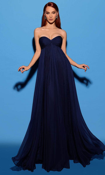 A-line Off the Shoulder Sleeveless Ruched Back Zipper Open-Back Pleated Sweetheart Taffeta Empire Waistline Dress with a Brush/Sweep Train With a Bow(s)