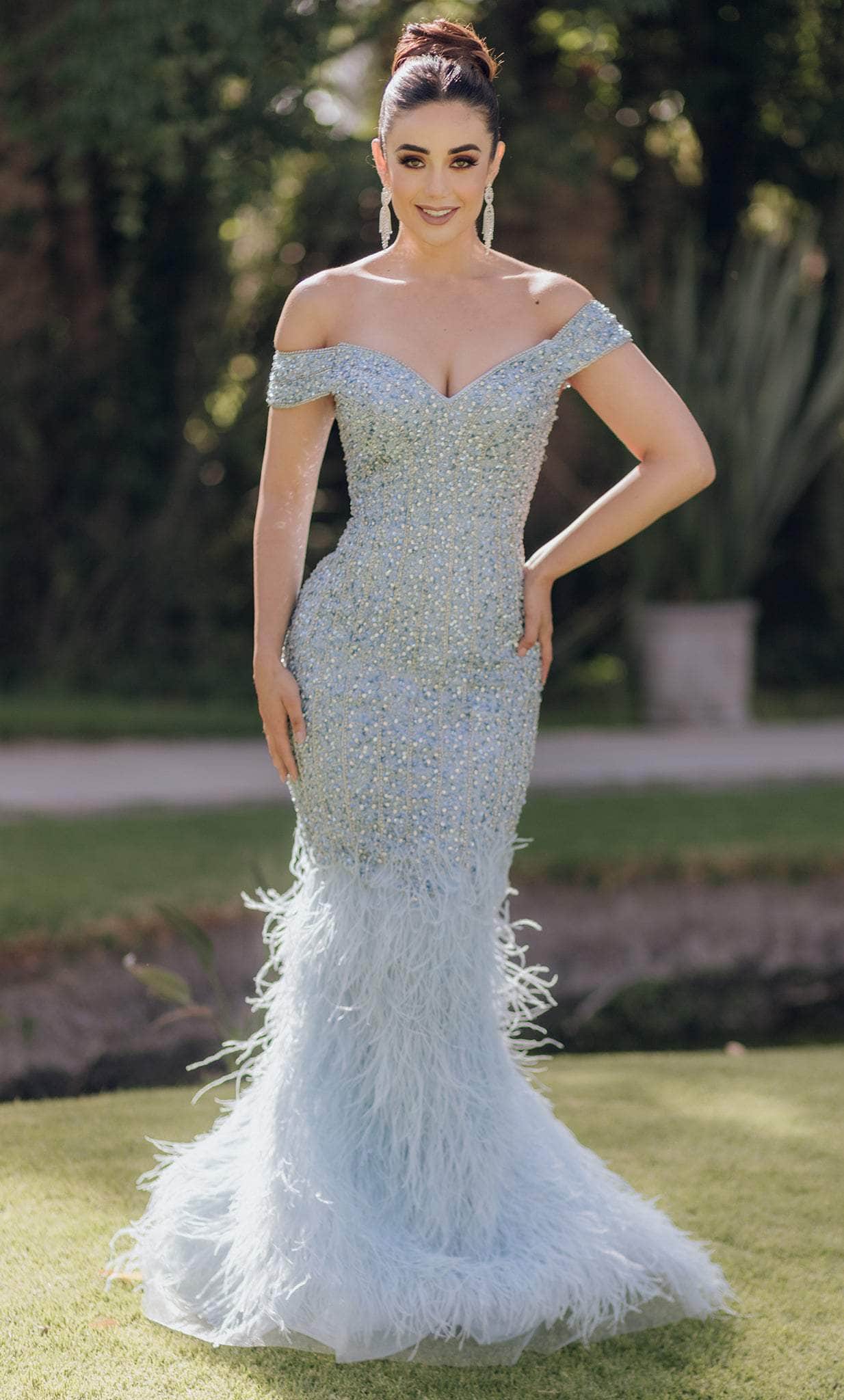 Terani Couture 232GL1478 - Beaded Mermaid Prom Dress
