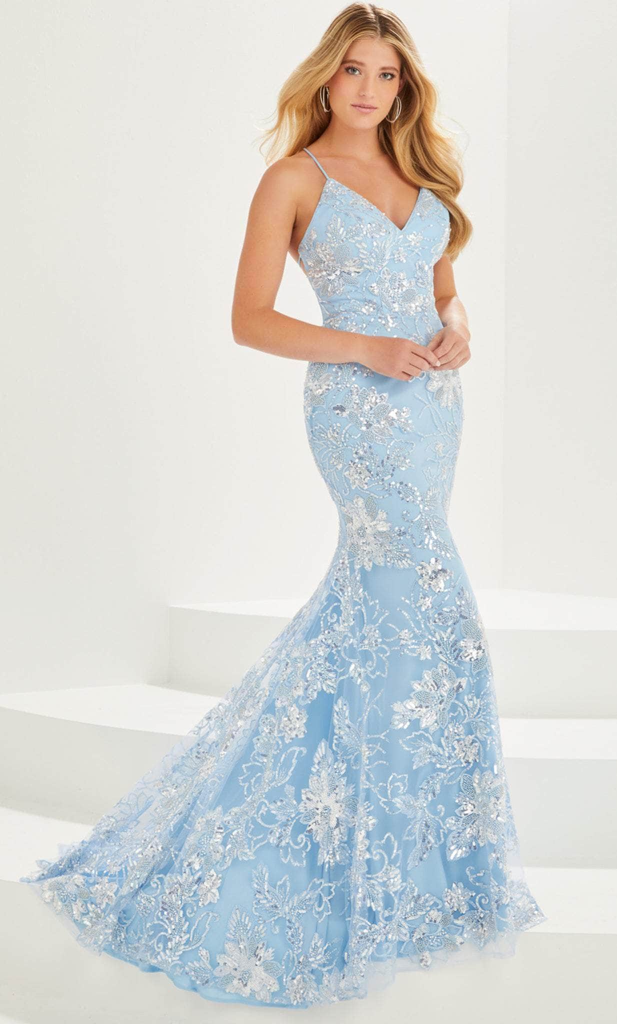 Tiffany Designs by Christina Wu 16026 - Sequined Lace Prom Gown
