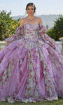 Floral Printed Sweetheart Ballgown