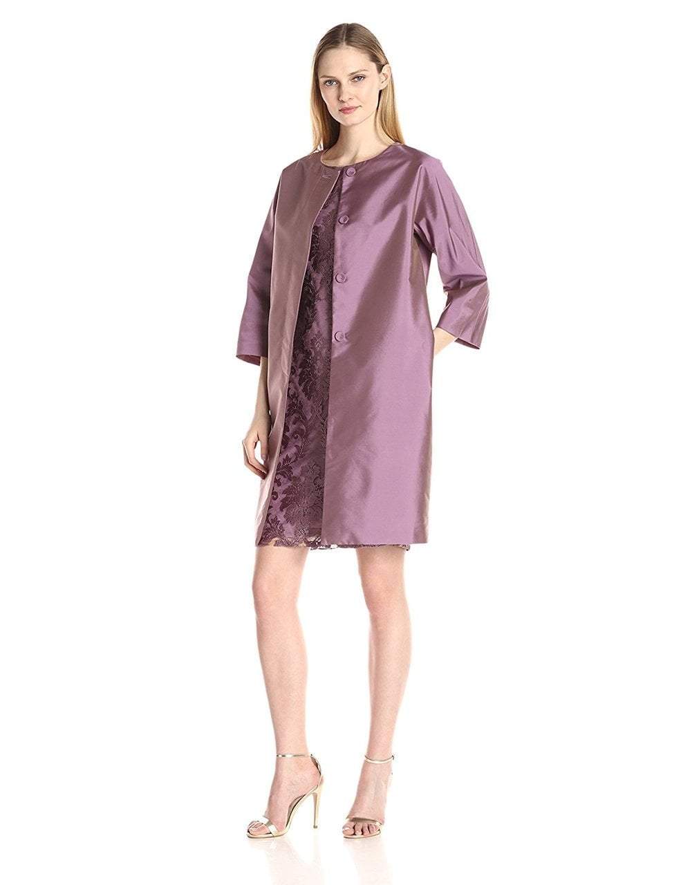  Adrianna Papell-Special Occasion Dress-COLOR-Dusty Pink