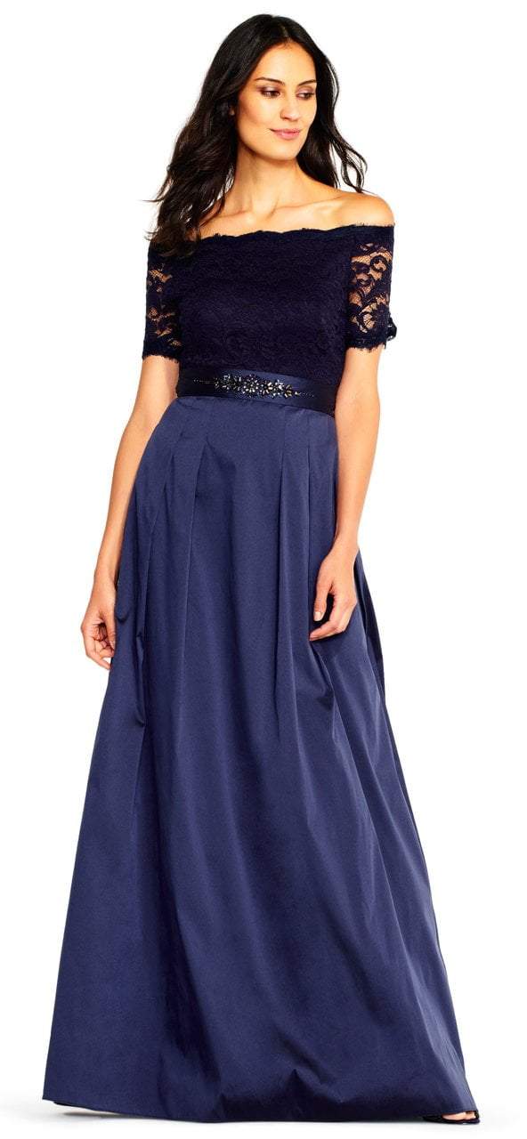 Adrianna Papell-Special Occasion Dress-COLOR-Navy