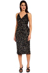 V-neck Sleeveless Sheath Glittering Fitted Natural Waistline Above the Knee Sheath Dress