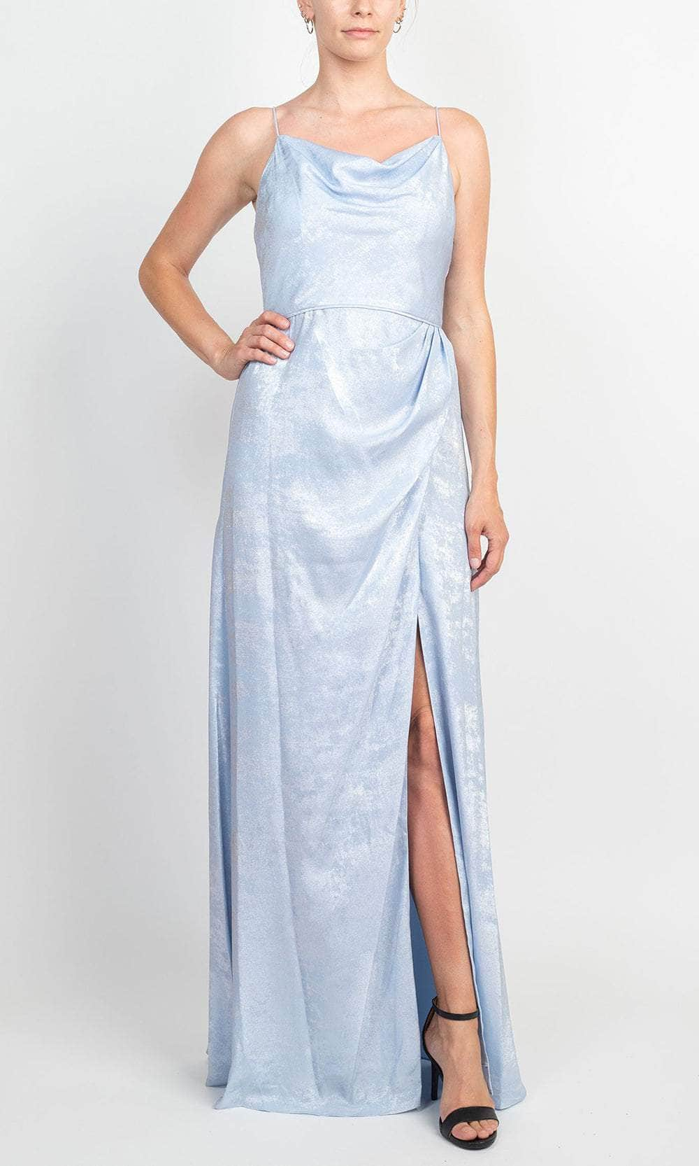 Adrianna Papell AP1E208881 - Metallic Cowl Neck Evening Gown
