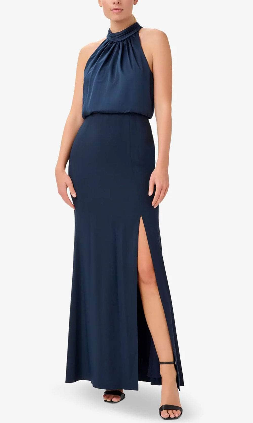 Adrianna Papell AP1E210064 P - Halter Blouson Evening Gown
