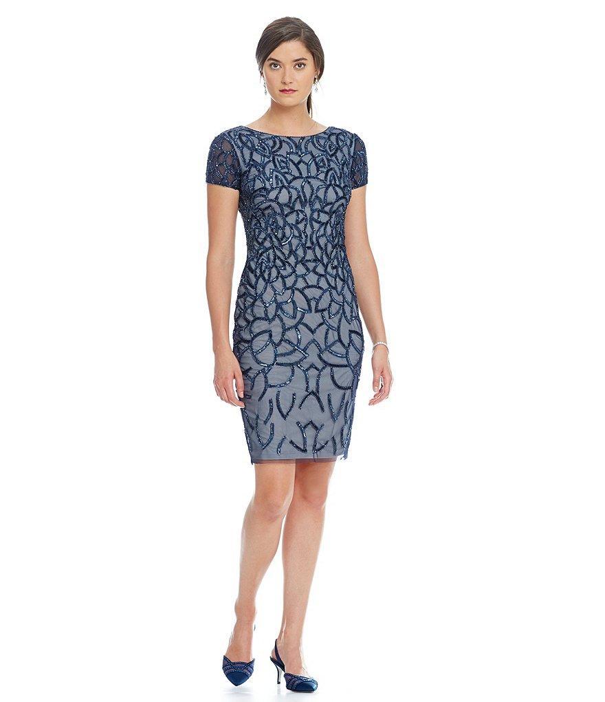  Adrianna Papell-Homecoming Dresses-COLOR-Navy