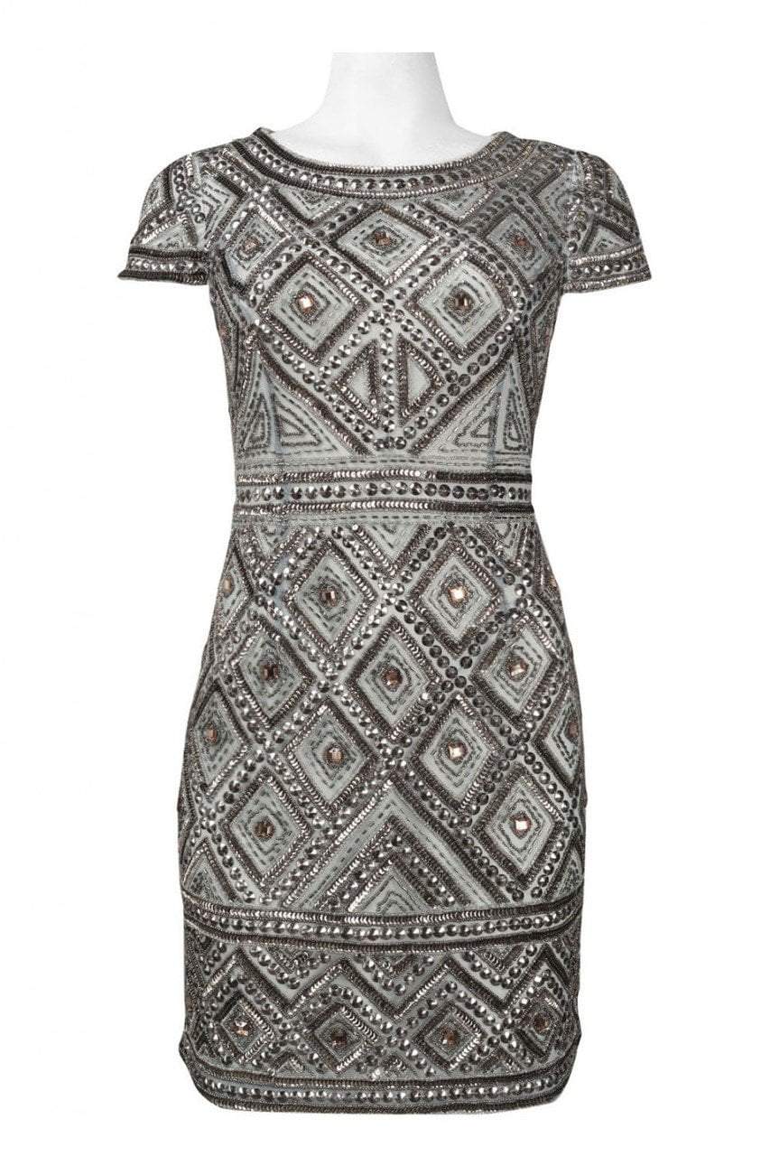  Adrianna Papell-Special Occasion Dress-COLOR-Slate