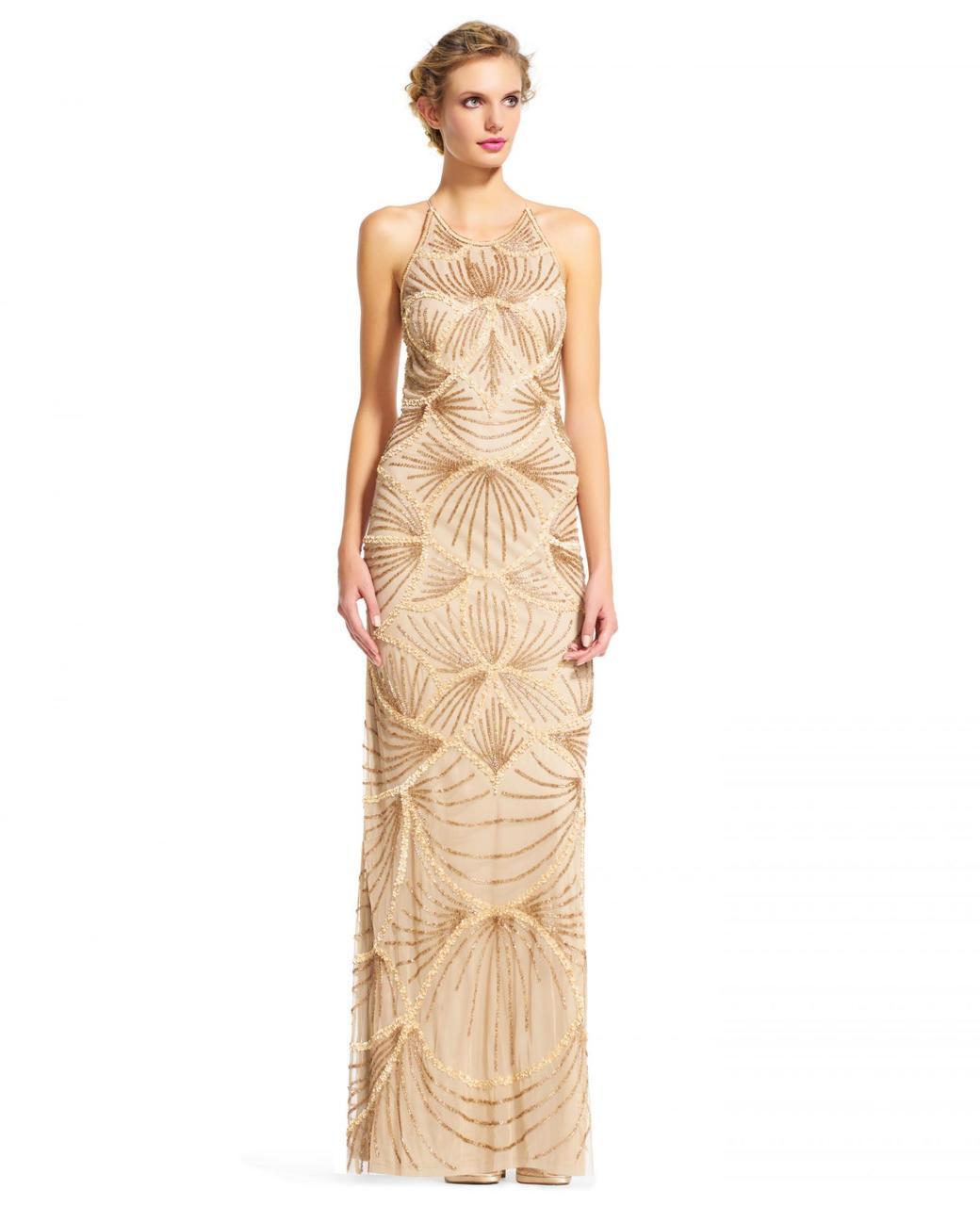  Adrianna Papell-Special Occasion Dress-COLOR-Gold