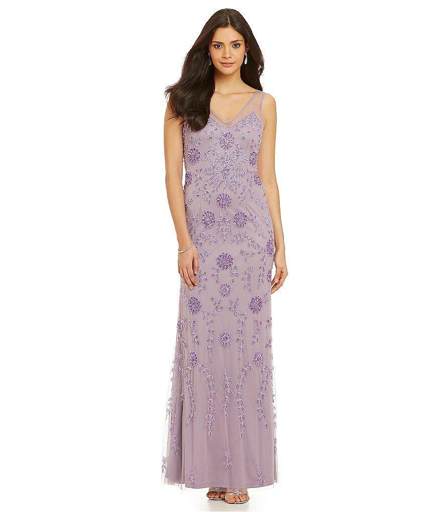  Adrianna Papell-Special Occasion Dress-COLOR-Dusty Orchid