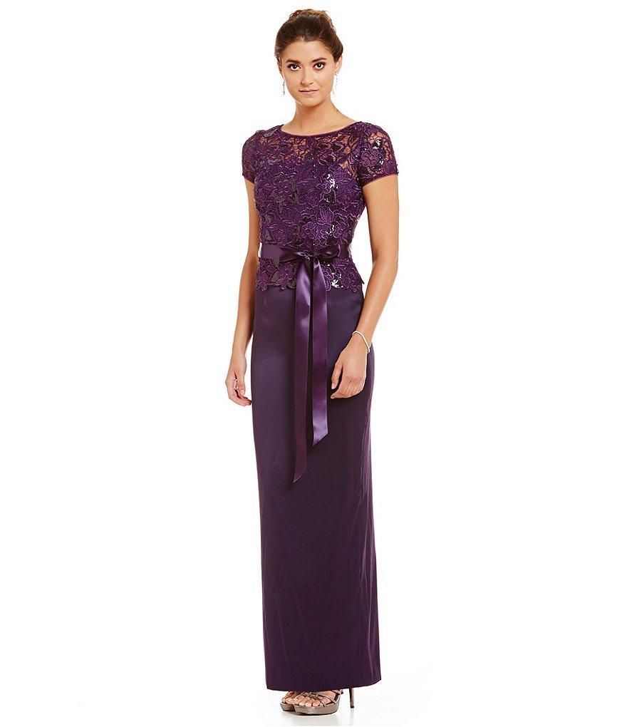  Adrianna Papell-Special Occasion Dress-COLOR-Aubergine