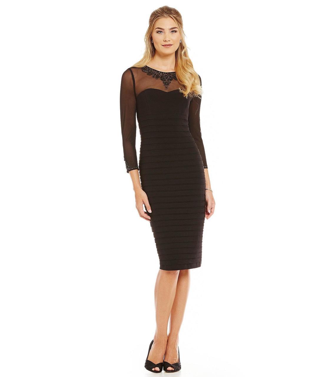 Adrianna Papell - Long Sleeve Cocktail Dress AP1E200120
