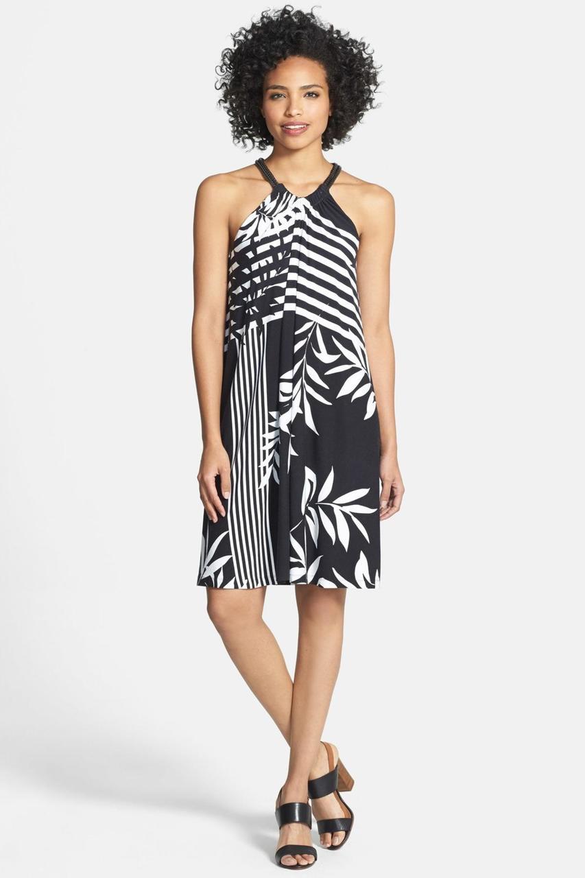  Adrianna Papell-Special Occasion Dress-COLOR-Black White