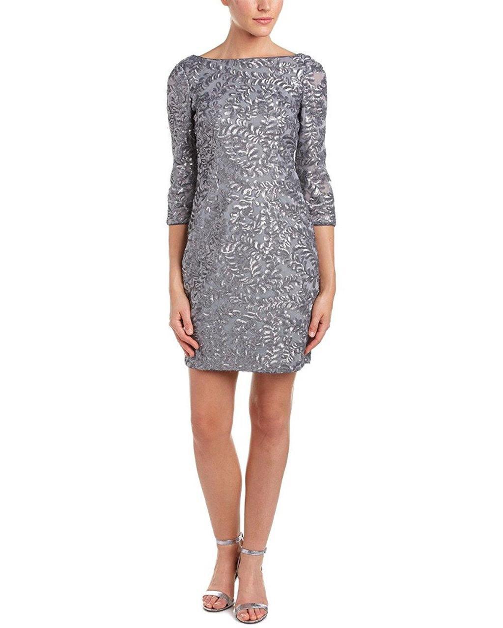 Aidan Mattox - Beaded Bateau Neck Dress 151A11810
