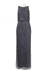 Bateau Neck Sheath Keyhole Natural Waistline Sleeveless Sheath Dress/Evening Dress
