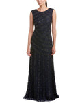 Sheath Sleeveless Bateau Neck Jeweled Neck Natural Waistline Lace V Back Back Zipper Sheath Dress