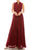 Aidan Mattox - High Neck Lace Formal Dress 54473060 - 1 pc Crimson In Size 14 Available CCSALE 14 / Crimson