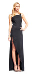 Sophisticated Sheath Slit Bateau Neck Natural Waistline Sleeveless Sheath Dress/Evening Dress