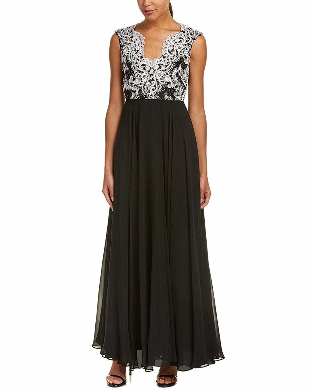  Aidan Mattox-Special Occasion Dress-COLOR-Ivory Black