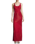 Scoop Neck Sheath Beaded Natural Waistline Sleeveless Sheath Dress