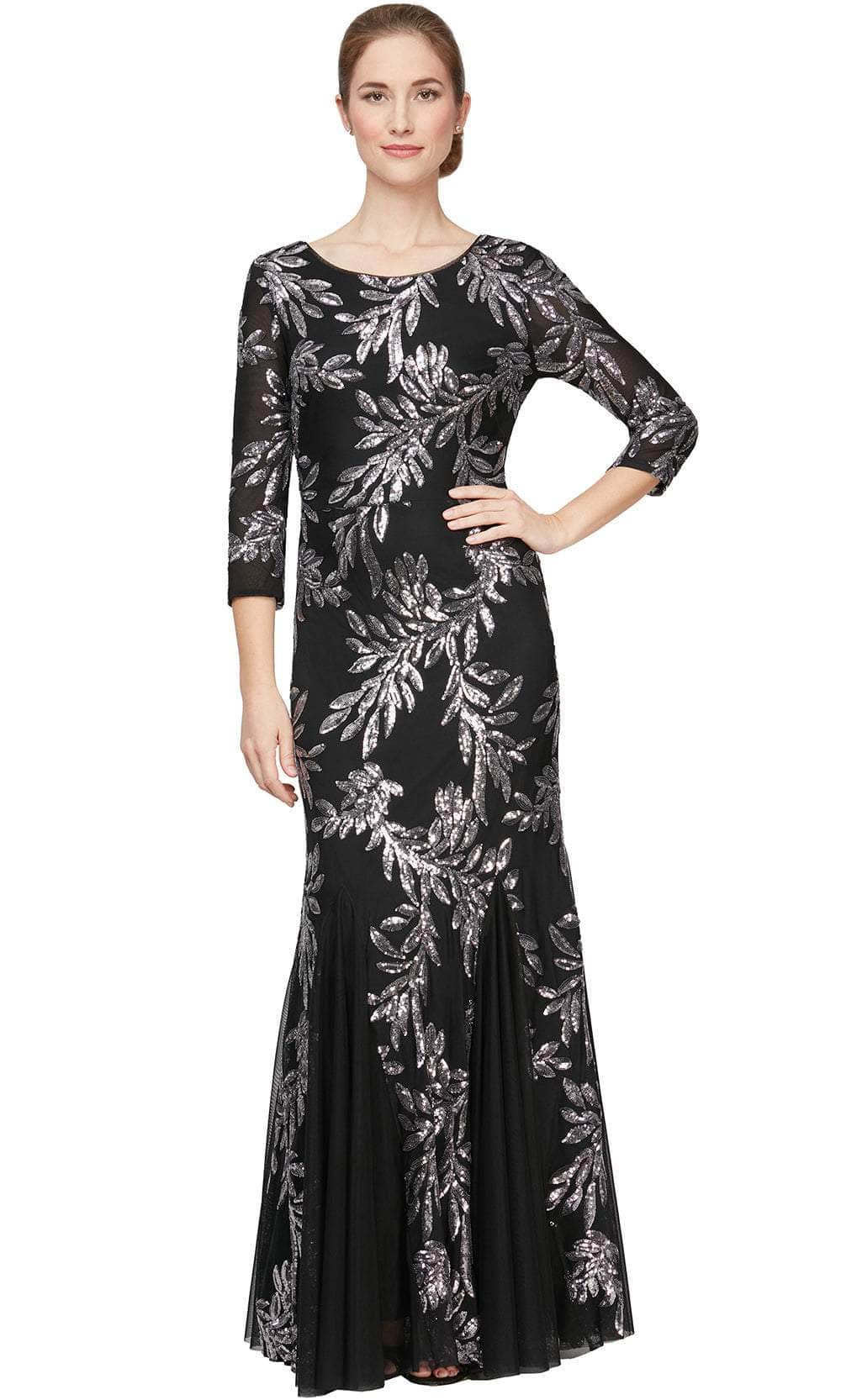 Alex Evenings 8196707 - Gilded Sequin Evening Dress