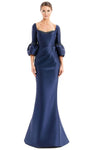 Modest Beaded Button Closure Long Sleeves Natural Waistline Sweetheart Fall Mermaid Floor Length Dress