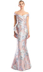 Floral Printed Evening Gown