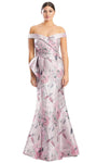 Floral Printed Evening Gown