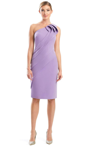 Sophisticated Sleeveless Above the Knee Sheath Asymmetric Back Zipper Natural Waistline Sheath Dress/Homecoming Dress