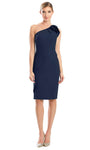 Sophisticated Above the Knee Sheath Natural Waistline Back Zipper Asymmetric Sleeveless Sheath Dress/Homecoming Dress