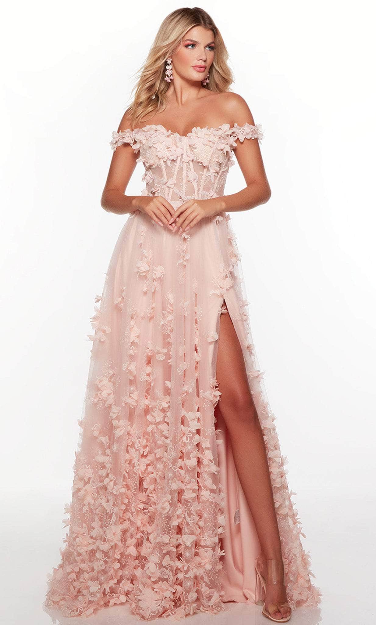 Alyce Paris 61308 - Floral Plus Size Prom Dress
