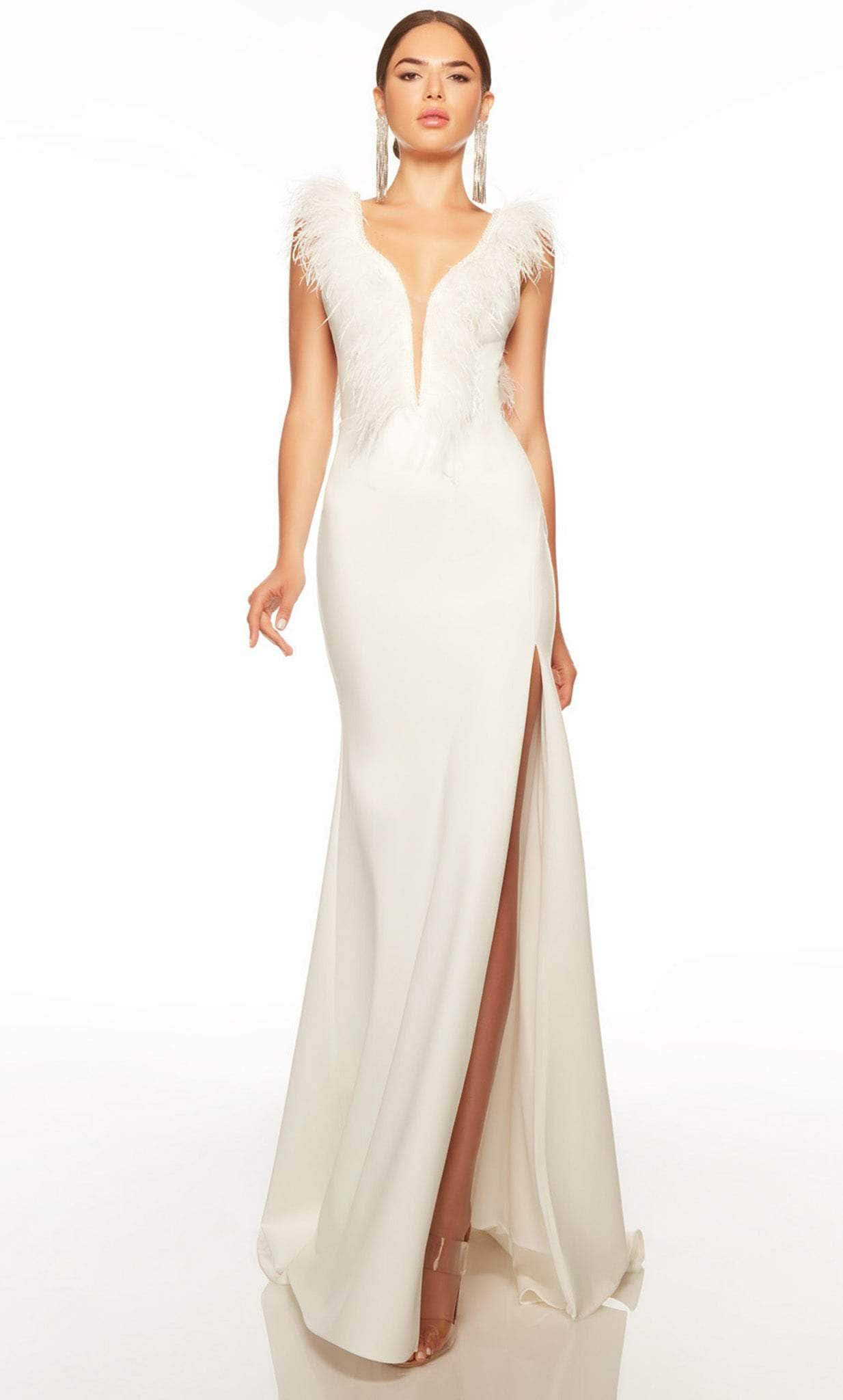 Alyce Paris 7087 - Plunging Neck Dress
