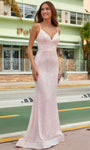 Sweetheart Empire Waistline Sequined Open-Back Slit Back Zipper Sleeveless Fall Sheath Sheath Dress/Prom Dress