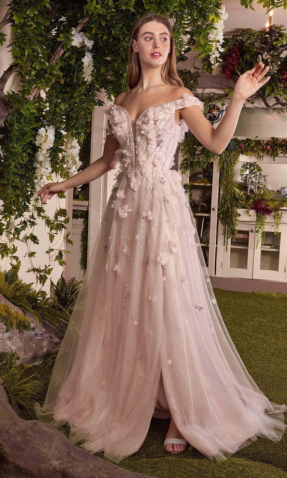 Andrea and Leo - A1041 Blossom Off Shoulder Bridal Gown

