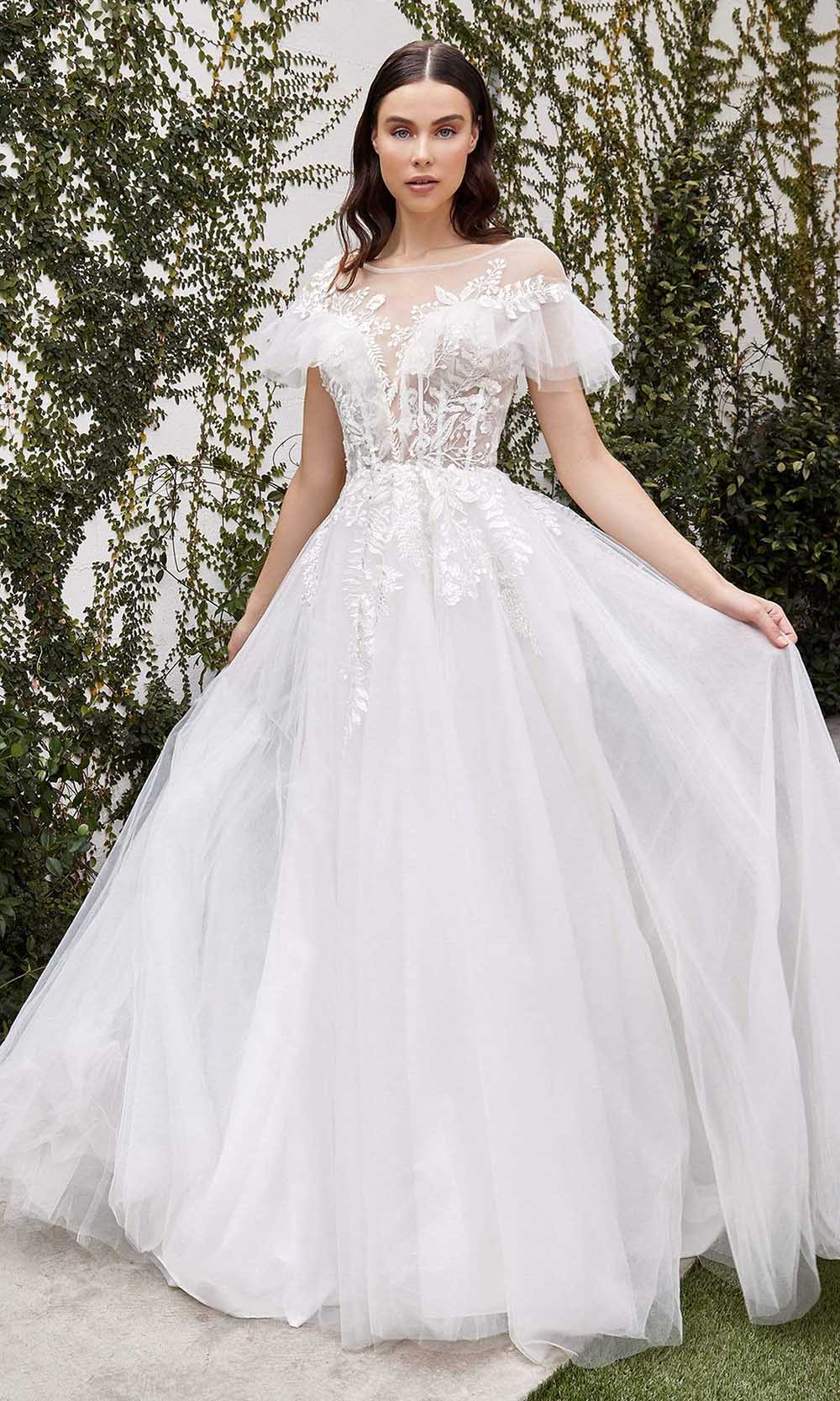 Andrea and Leo - A1070W Ruffle Ornate Corset Bridal Gown
