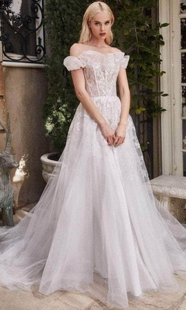 Andrea and Leo Cape Sleeve Wedding Dress