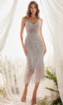 Sleeveless Spaghetti Strap Sweetheart Sheath Cocktail Above the Knee Natural Waistline Back Zipper Applique Fitted Sequined Illusion Sheath Dress