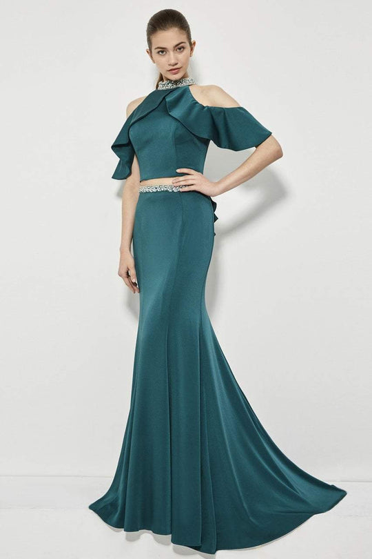 Emerald Green Catalina Gown with lace up back – Destiny Chic