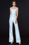 91050 Sequined Scoop Neck Jumpsuit