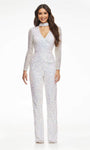 11077 Fitted High Neck Jumpsuit