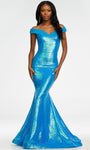 Strapless Sweetheart Natural Waistline Off the Shoulder Open-Back Back Zipper Sequined Draped Mermaid Dress with a Brush/Sweep Train